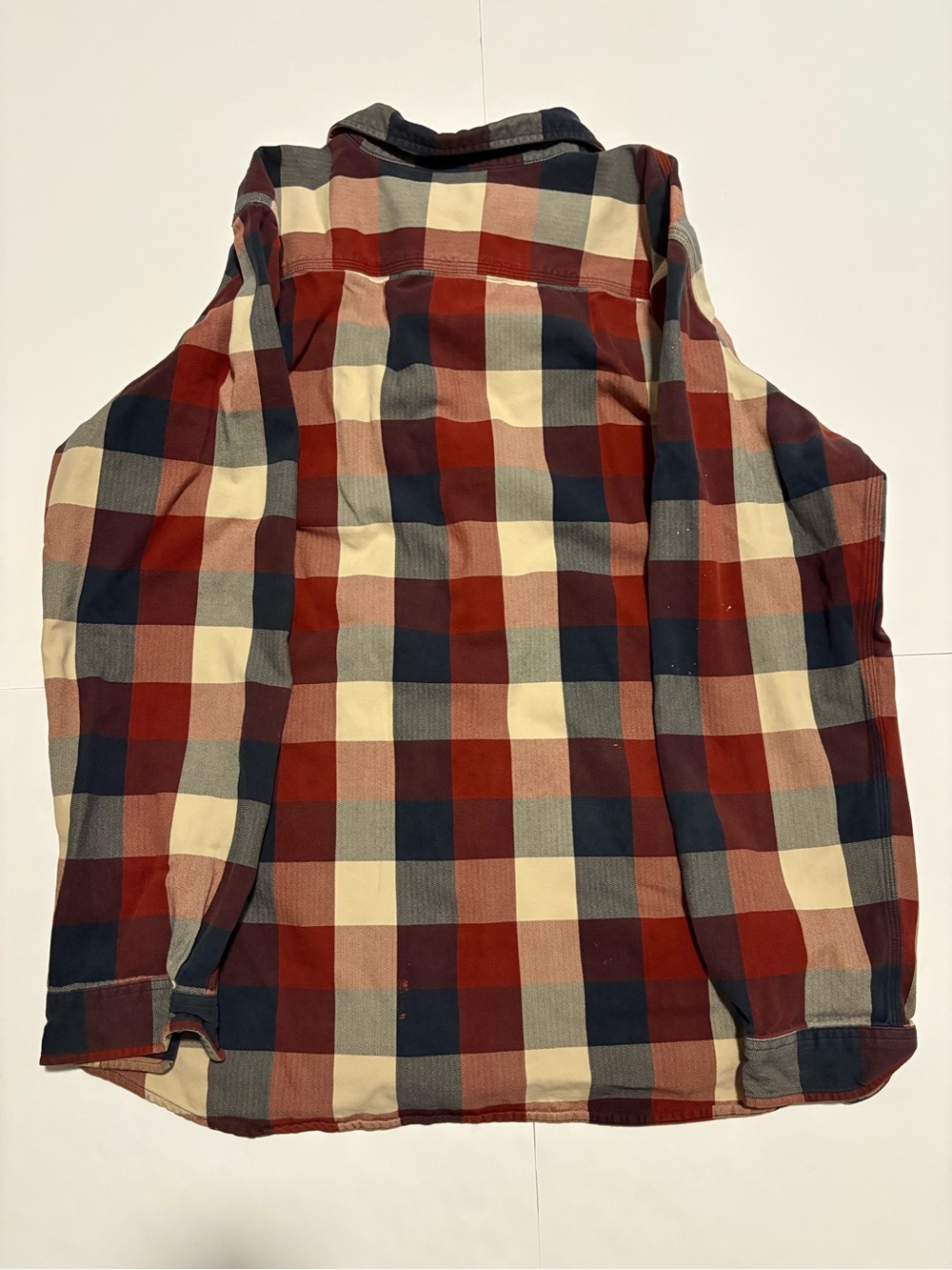 Carhartt Plaid Flannel Button Up Work Shirt 2XL Tall - Picture 3 of 7